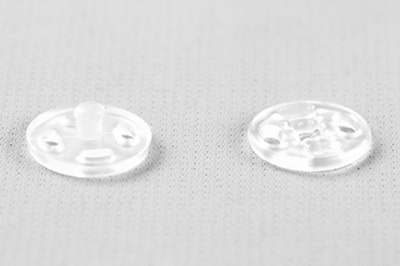 Кнопки пришивные пластиковые 11,5 мм, блистер 24шт, цв.-прозрачные - купить в Биробиджане. Цена: 59.44 руб.