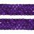 Тесьма с пайетками 12, шир. 35 мм/уп. 25+/-1 м, цвет фиолет - купить в Биробиджане. Цена: 1 308.30 руб.