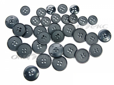 51926/15 мм (4 пр) черные пуговицы (брючные) - купить в Биробиджане. Цена: 1.50 руб.