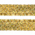 Тесьма с пайетками D16, шир. 35 мм/уп. 25+/-1 м, цвет золото - купить в Биробиджане. Цена: 1 281.60 руб.