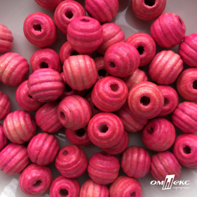 0309-Бусины деревянные "ОмТекс", 16 мм, упак.50+/-3шт, цв.023-розовый - купить в Биробиджане. Цена: 62.22 руб.