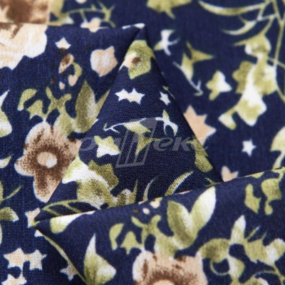 Плательная ткань "Фламенко" 1.1, 80 гр/м2, шир.150 см, принт растительный - купить в Биробиджане. Цена 241.49 руб.