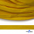 Шнур плетеный (плоский) d-12 мм, (уп.90+/-1м), 100% полиэстер, цв.269 - жёлтый - купить в Биробиджане. Цена: 8.62 руб.