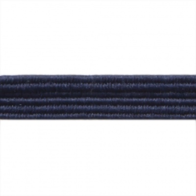 Резиновые нити с текстильным покрытием, шир. 6 мм ( упак.30 м/уп), цв.- 117-т.синий - купить в Биробиджане. Цена: 152.05 руб.