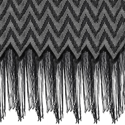 Трикотажное полотно с пайетками, шир.130 см, #311-бахрома чёрная - купить в Биробиджане. Цена 1 183.35 руб.