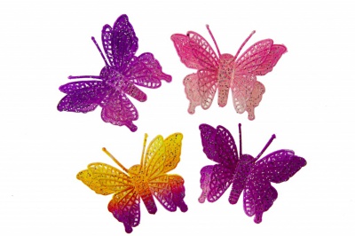 Бабочка декоративная пластиковая #12 - купить в Биробиджане. Цена: 7.09 руб.