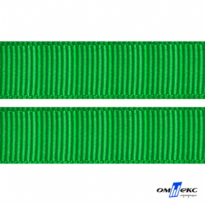 Репсовая лента 019, шир. 25 мм/уп. 50+/-1 м, цвет зелёный - купить в Биробиджане. Цена: 298.75 руб.