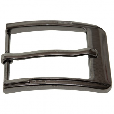 Пряжка металлическая для мужского ремня SC035#6 (шир.ремня 40 мм), цв.-тем.никель - купить в Биробиджане. Цена: 43.93 руб.