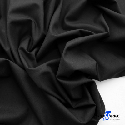 Ткань сорочечная Темза, 80%полиэстр 20%вискоза, 120 г/м2 ш.150 см, цв.черный - купить в Биробиджане. Цена 269.93 руб.