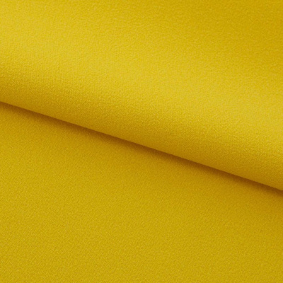 Креп стрейч Амузен 14-0756, 85 гр/м2, шир.150см, цвет жёлтый - купить в Биробиджане. Цена 196.05 руб.