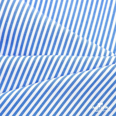 Ткань сорочечная Полоска Кенди, 115 г/м2, 58% пэ,42% хл, шир.150 см, цв.3-синий, (арт.110) - купить в Биробиджане. Цена 306.69 руб.