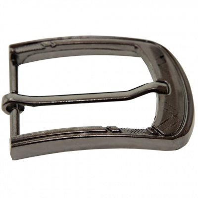 Пряжка металлическая для мужского ремня SC035#3 (шир.ремня 40 мм), цв.-тем.никель - купить в Биробиджане. Цена: 43.93 руб.