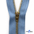 Молнии джинсовые металл т-4, 18 см латунь (YG), цв.-деним (231) - купить в Биробиджане. Цена: 21.57 руб.
