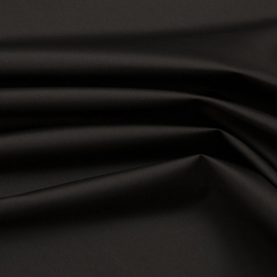 Курточная ткань Дюэл (дюспо), PU/WR/Milky, 80 гр/м2, шир.150см, цвет чёрный - купить в Биробиджане. Цена 141.80 руб.