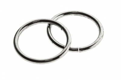 Кольцо металлическое d-15 мм, цв.-никель - купить в Биробиджане. Цена: 2.48 руб.