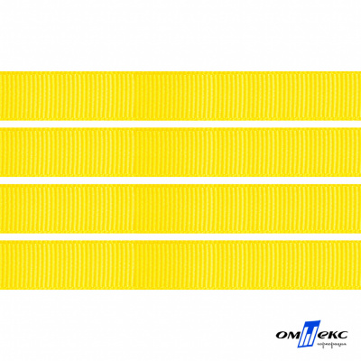 Репсовая лента 020, шир. 6 мм/уп. 50+/-1 м, цвет жёлтый - купить в Биробиджане. Цена: 88.45 руб.