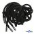 Шнурки #107-05, круглые 130 см, декор.наконечник, цв.чёрный - купить в Биробиджане. Цена: 22.56 руб.