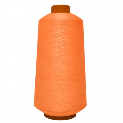 Нитки текстурированные некручёные 457, намот. 15 000 м, цвет оранжевый - купить в Биробиджане. Цена: 204.10 руб.