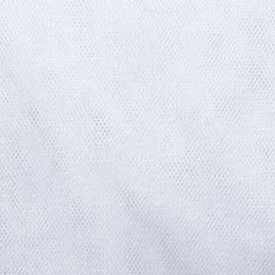 Трикотажное полотно Тюль Кристалл, 100% полиэфир, 16-01/белый, 15гр/м2, шир.160см. - купить в Биробиджане. Цена 128.39 руб.