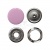 Кнопка рубашечная (закрытая) 9,5мм - эмаль, цв.003 - розовый - купить в Биробиджане. Цена: 5.74 руб.