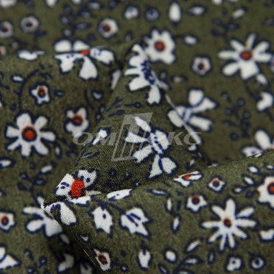 Плательная ткань "Фламенко" 11.2, 80 гр/м2, шир.150 см, принт растительный - купить в Биробиджане. Цена 259.21 руб.
