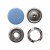 Кнопка рубашечная (закрытая) 9,5мм - эмаль, цв.182 - св.голубой - купить в Биробиджане. Цена: 5.74 руб.