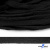 Шнур плетеный d-8 мм плоский, 70% хлопок 30% полиэстер, уп.85+/-1 м, цв.- чёрный - купить в Биробиджане. Цена: 735 руб.