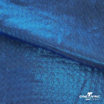 Трикотажное полотно голограмма, шир.140 см, #602 -голубой/голубой - купить в Биробиджане. Цена 385.88 руб.