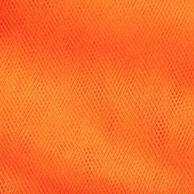 Фатин матовый 16-127, 12 гр/м2, шир.300см, цвет оранжевый - купить в Биробиджане. Цена 96.31 руб.
