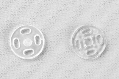 Кнопки пришивные пластиковые 11,5 мм, блистер 24шт, цв.-прозрачные - купить в Биробиджане. Цена: 59.44 руб.