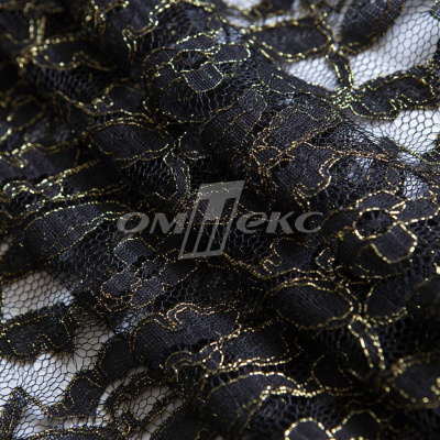 Кружевное полотно XD LACE 1-4, 80 гр/м2, шир.150см, цвет чёрный - купить в Биробиджане. Цена 245.94 руб.