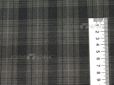 Ткань костюмная клетка 25235 2004, 185 гр/м2, шир.150см, цвет серый/бел - купить в Биробиджане. Цена 