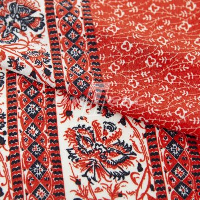 Плательная ткань "Фламенко" 24.1, 80 гр/м2, шир.150 см, принт этнический - купить в Биробиджане. Цена 241.49 руб.