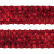 Тесьма с пайетками 3, шир. 35 мм/уп. 25+/-1 м, цвет красный - купить в Биробиджане. Цена: 1 308.30 руб.